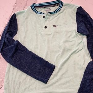 Hurley - Boys Long Sleeve Henley (S - 8/10 yrs)
